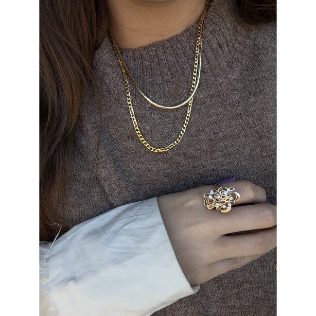 Goldener Choker 43 cm 14 Karat