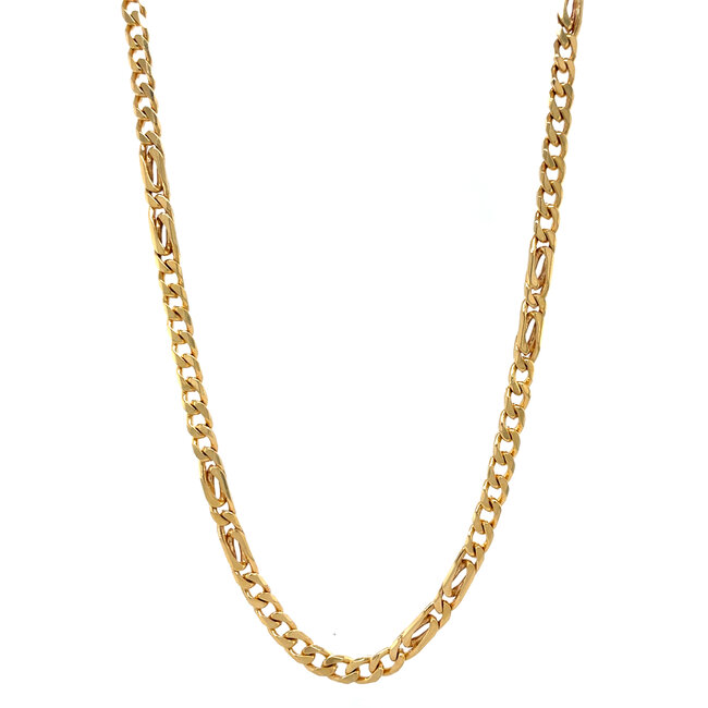 Goldenes Gourmet-Collier 50,5 cm 14 Karat