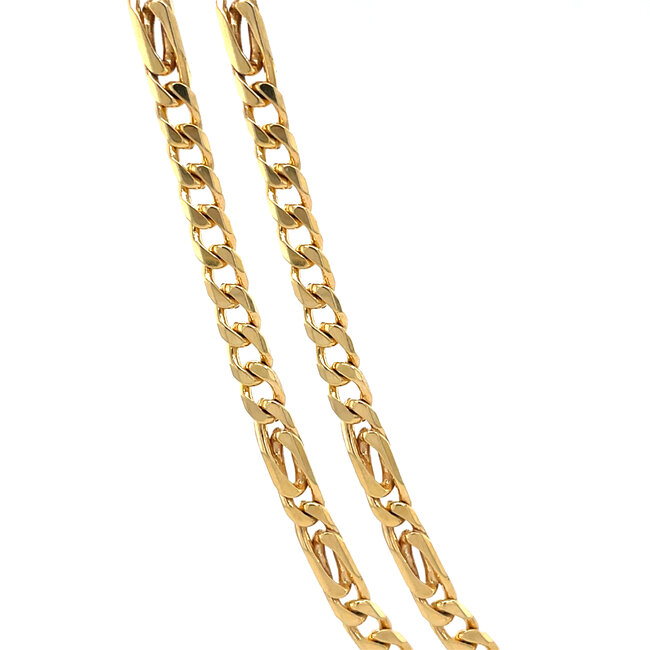 Gold gourmet necklace 50.5 cm 14 karat