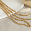 Gold gourmet necklace 50.5 cm 14 karat
