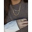 Gouden gourmet collier 50.5 cm 14 karaat
