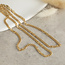 Goldenes Gourmet-Collier 50 cm 14 Karat