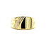 Goldener Siegelring mit Diamant 14 Karat