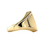Tricolour gold signet ring 14 karat