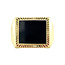 Goldener Herren-Siegelring mit Onyx 14 Karat
