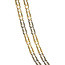 Gouden valkenoog collier 42 cm 14 karaat