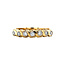 Gold row ring with diamond 14 karat