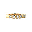Gold row ring with diamond 14 karat