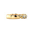 Gold row ring with diamond 14 karat