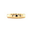 Gold row ring with diamond 14 karat