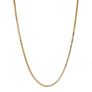 Golden length necklace Venetian 57 cm 18 carat