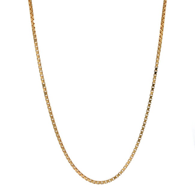 Gold length necklace Venetian 57 cm 18 karat