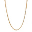 Gold length necklace Venetian 57 cm 18 karat