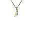 Gold pendant with zirconia 14 karat