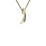 Gold pendant with zirconia 14 karat