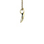 Gold pendant with zirconia 14 karat