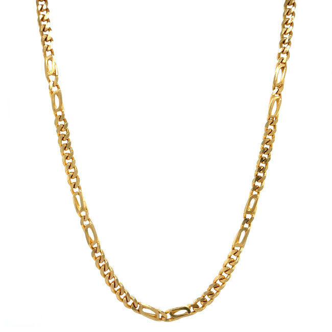 Goldenes Gourmet-Collier 50 cm 14 Karat