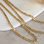 Gold gourmet necklace 50 cm 14 karat