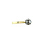 Gold solitaire ring with diamond 14 karat