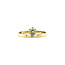 Gold solitaire ring with diamond 14 karat