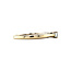 Gold solitaire ring with diamond 14 karat