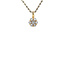 Goldener Entourage-Anhänger mit 18 Karat Diamant