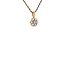 Goldener Entourage-Anhänger mit 18 Karat Diamant