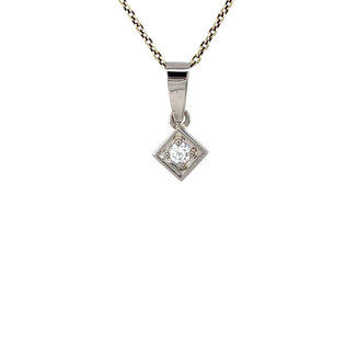 Gold pendant with diamond 14 karat