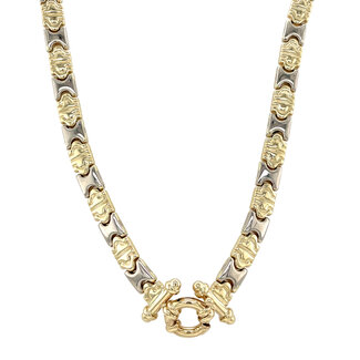 Gold Choker Bicolor 44,5 cm 14 Karat