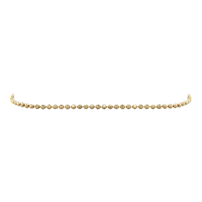 Gouden enkelband 25.5 cm 14 karaat