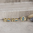 Gouden oorsieraden met topaas 14 karaat