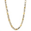 Gouden valkenoog collier 53 cm 18 karaat
