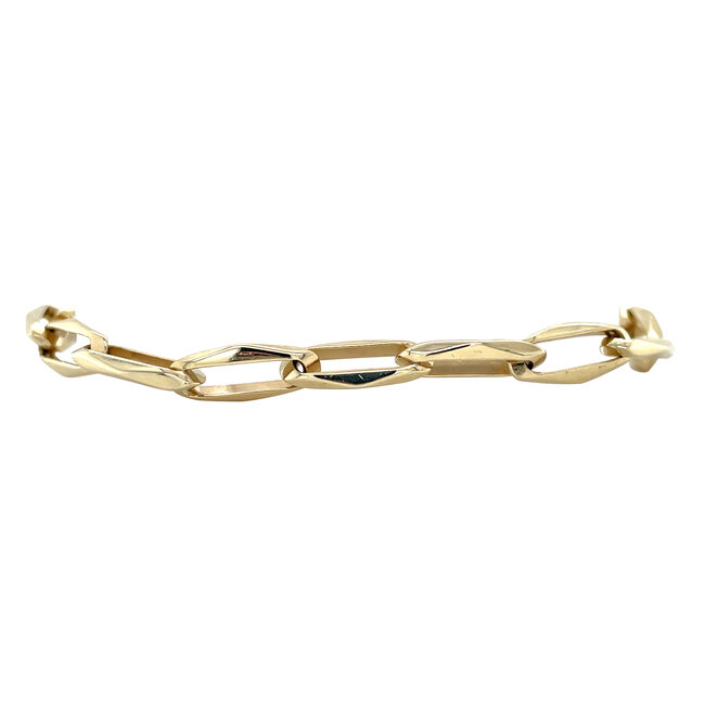 Gouden closed for ever armband 19 cm 14 karaat