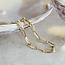 Gouden closed for ever armband 19 cm 14 karaat