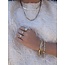 Gouden closed for ever armband 19 cm 14 karaat