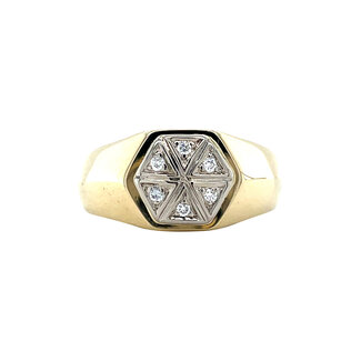 Goldring mit 14 Karat Diamant