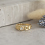 Gouden ring met diamant 18 karaat