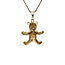 Gouden hanger beer met diamant 14 karaat