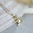 Gold pendant bear with 14 carat diamond
