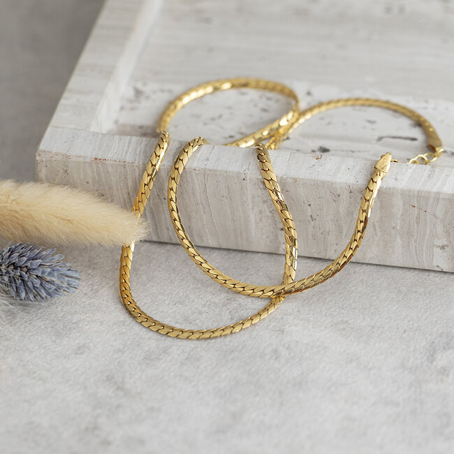 Goldenes Gourmet-Choker 46 cm 14 Karat