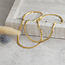 Gouden gourmet choker 46 cm 14 karaat