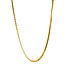 Gold gourmet choker 46 cm 14 karat