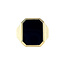Gold signet ring with onyx 14 carat