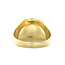 Gouden zegelring met onyx 14 karaat