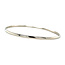 White gold smooth bangle 14 carat