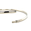 White gold smooth bangle 14 karat