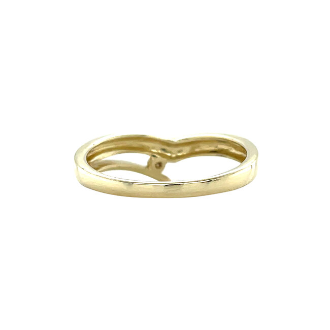 Gold ring with diamond 14 karat