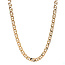 Gold double anchor necklace 50.5 cm 14 karat