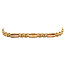 Tricolour gold bracelet 22 cm 18 karat