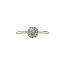 White-gold entourage ring with diamond 14 karat